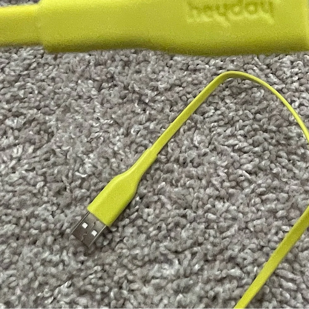 3’ USB-C to USB-A Lime Green Flat Cable Charging Cord